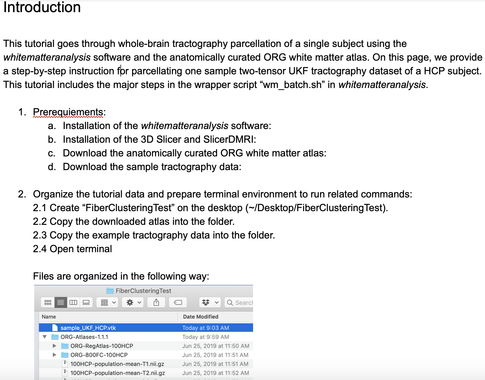 Documentation:
